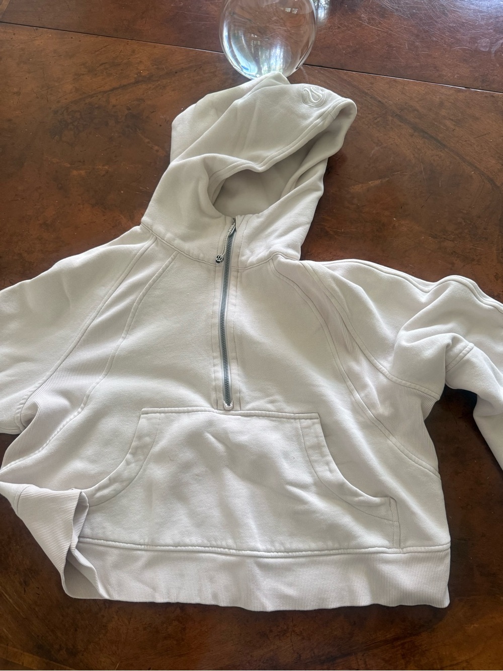 lululemon athletica Cream Half-Zip Hoodie